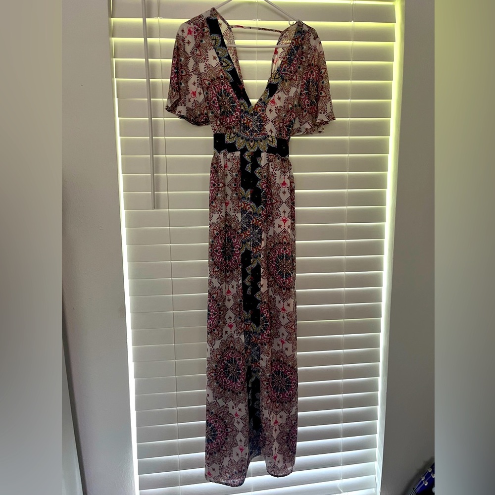 Patterned maxi dress